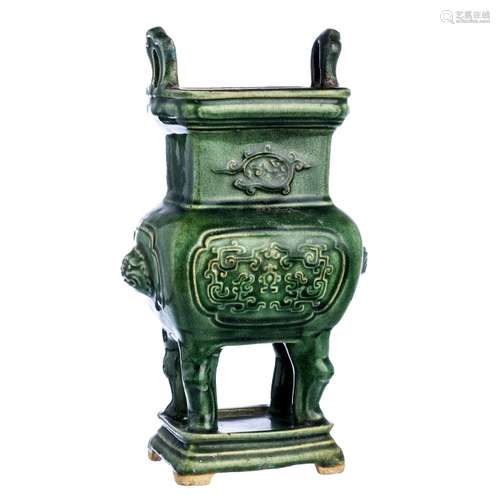 Chinese archaic stoneware censer