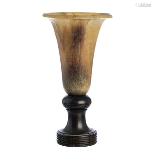 Vase made of rhinoceros horn