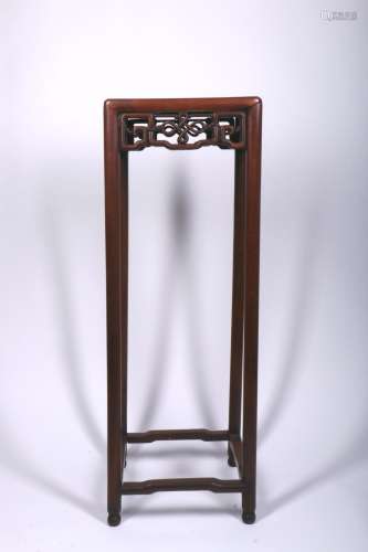 A Chinese Rosewood Plant Stand