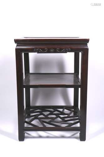 A Chinese Hardwood Tea Table