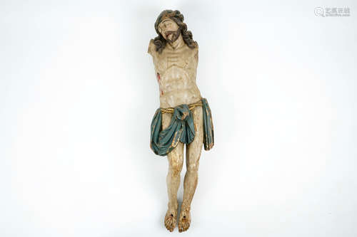 Un grand Christ en bois sculptŽ polychrome, Flandres, 17/18me