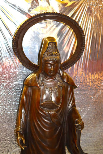 Massive Japanese Meiji Bronze Kuanyin