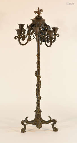 American Aesthetic Movement Bronze Candelabra