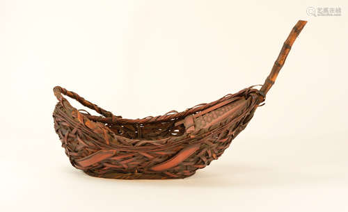 Japanese Boat Shaped Bamboo Basket