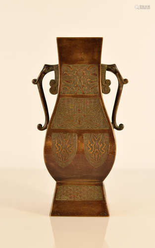 Chinese Bronze Vase with Xuande Mark