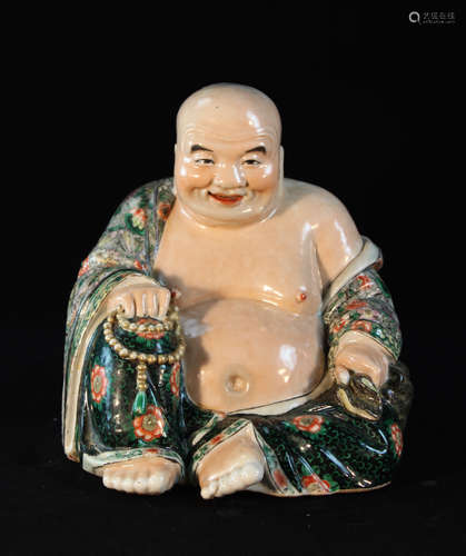 Chinese Famille Rose Porcelain Laughing Buddha