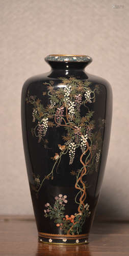 Japanese Cloisonne Vase - Attribute to Hayashi Kodenji