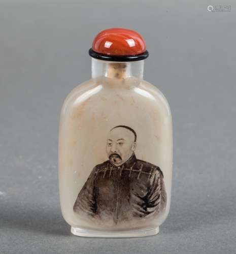 CHINESE INTERIOR PAINTED SNUFF BOTTLE, MA SHAOXUAN