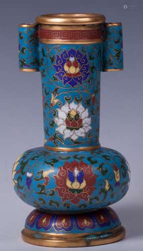 CHINESE CLOISONNE GUAN-ER VASE