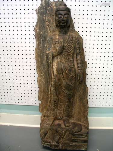 Carved Chinese Statue of Buddha