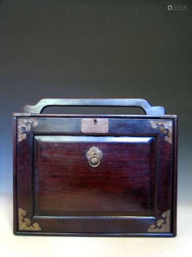 Chinese Zitan Jewelry Box