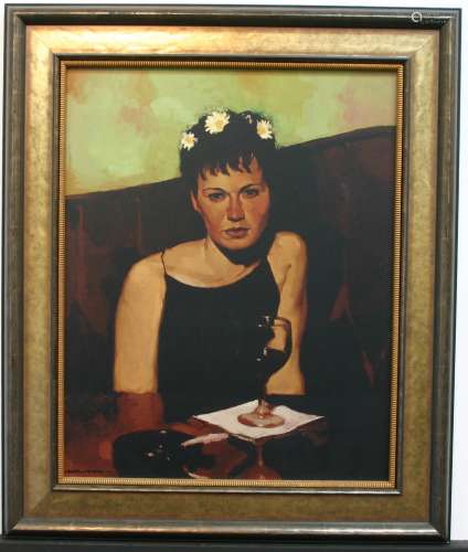 Joseph Lorusso, A Good Merlot, Limited Edition giclee on board, signed by Artist. Framed size is 26