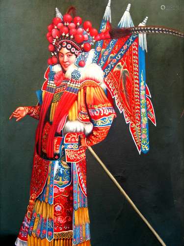 Peking opera. Giclee on canvas. Signed by artist.