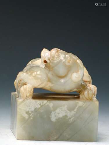 Chinese carved jade seal
