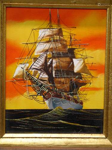 Atlantic Crossing, by Longanesi. Oil on painting on canvas.