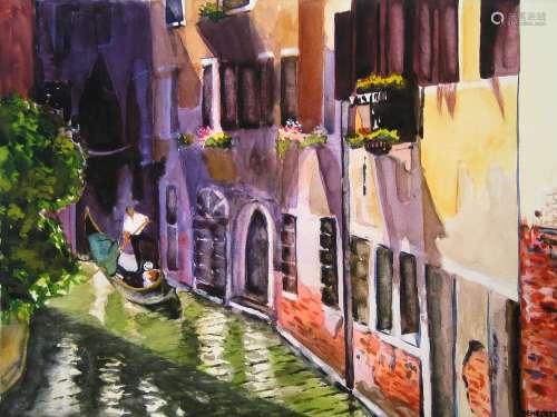 Gondola, Venice, by Tony Bennett. Artist signed Limited