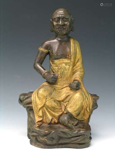 Chinese bronze buddha statue.