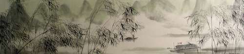 Chinese ink painting on paper.