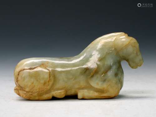 Chinese carved jade horse.