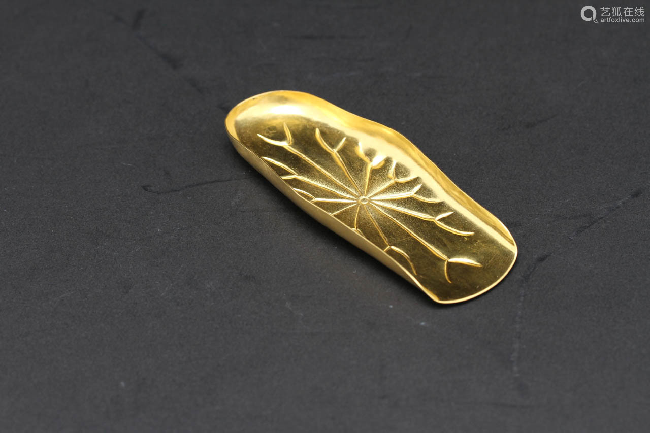 純金蓮葉形茶合 Deal Price Picture 純金蓮葉形茶合 Deal Price Picture