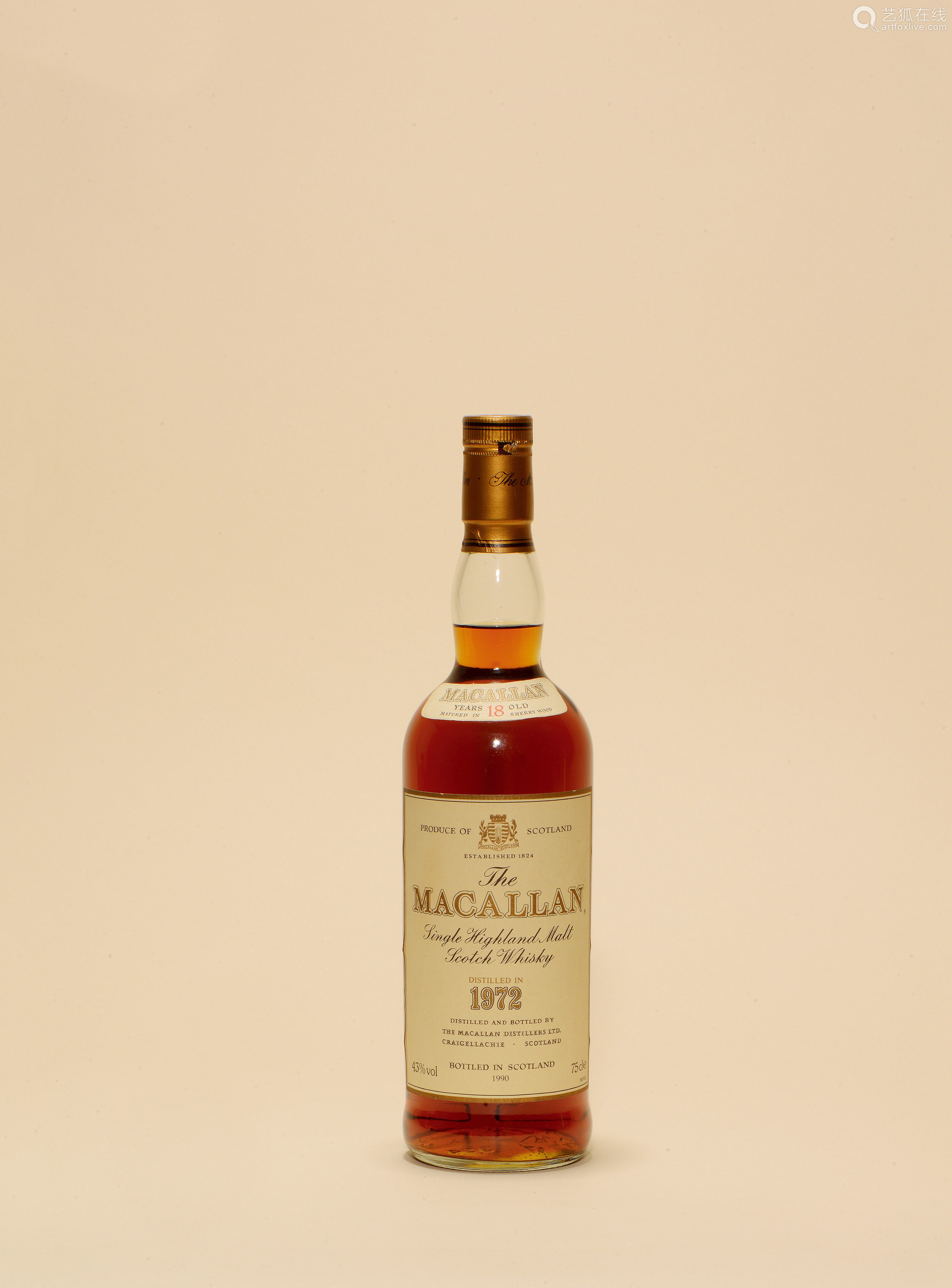 麥卡倫macallan18y01972紙盒