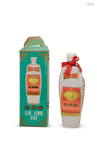 1980年 80年刘伶醉老瓷瓶
