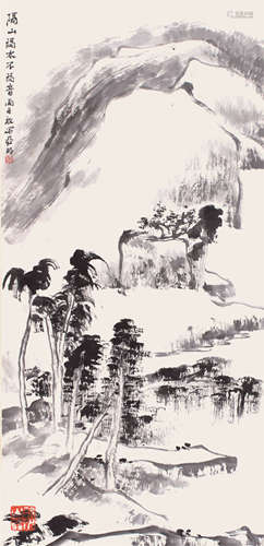 亚明 山水 立轴