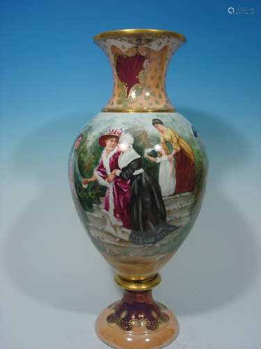 ANTIQUE Large France Vase, 23