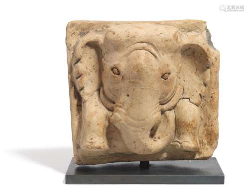 TILE WITH ELEPHANT.