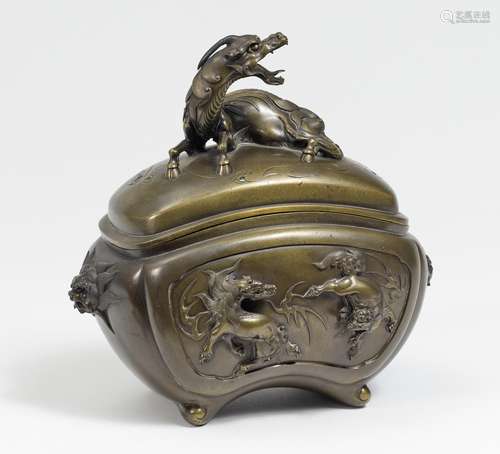 INCENSE BURNER WITH KIRIN.