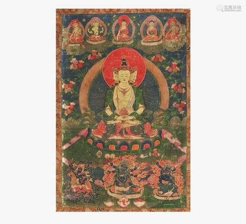 THREE THANGKA.