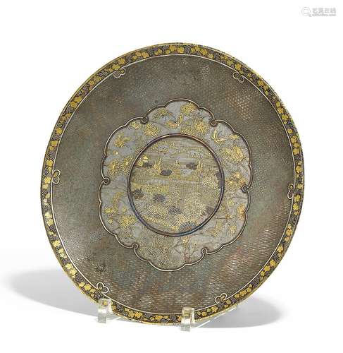 PLATE WITH THE KIYOMIZU DERA TEMPLE.