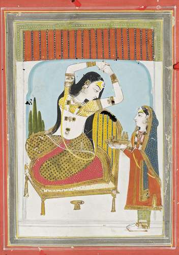 PAINTING OF A MAHARANI.