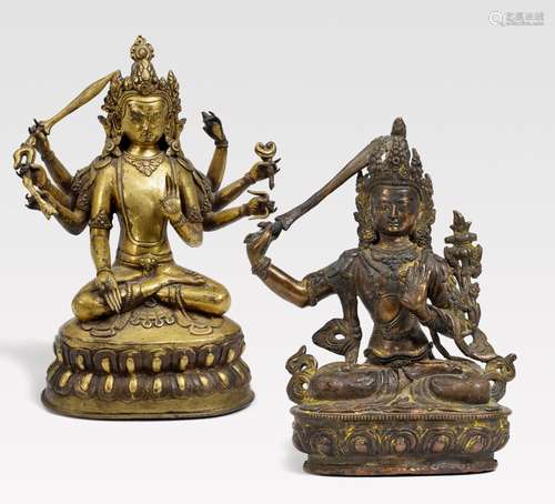 TWO MANJUSHRI, WITH TWO RESP.