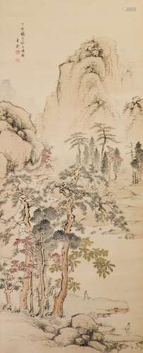 ANONYMOUS(QING DYNASTY), LANDSCAPE AND FIGURE