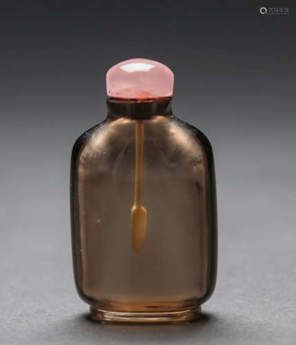 Qing - A Citrine Snuff Bottle