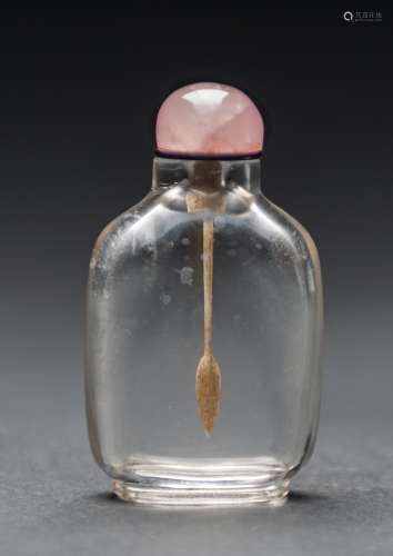 Qing - A Crystal Rock Snuff Bottle