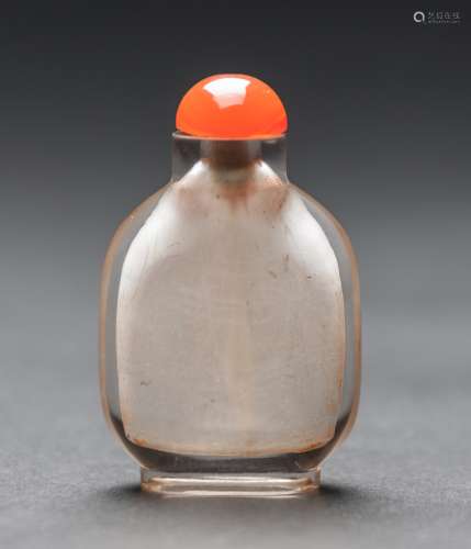 Qing -A Rock Crystal Snuff Bottle
