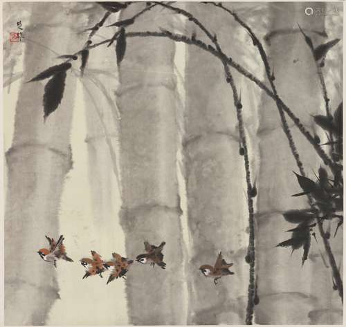 Fang Chuxiong (B.1950) Bamboo And Bird