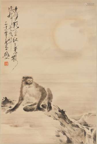 Gao Jianfu (1879-1951) Monkey