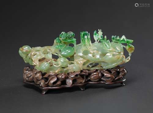 Qianlong/Jiaqing-Rare And Very Translucent Jadeite