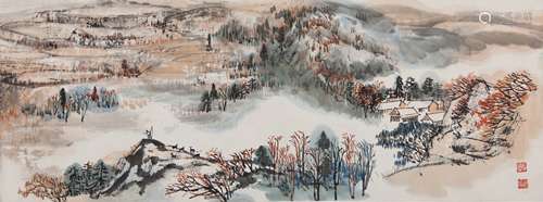 He Haixia (1908-1998)-Fang Jizhong (1923-1987) Landscape