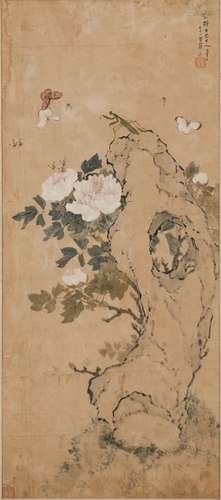 Ju Lian (1828 - 1904)  Ink And Color On