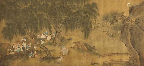 Attributed To Qian Xuan (1239-1299) Fishermen