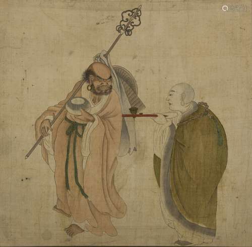 Qing - Anonymous -Bodhidharma Painting