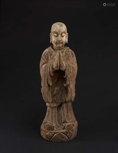 A Wood Carved Buddha