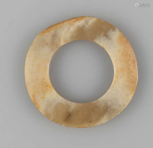 Late Neolithic Period-A Jade Disc With Stand