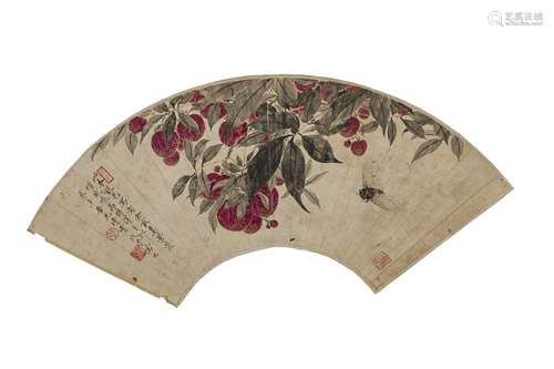 Li FengGong (1884-1967) Fan Painting