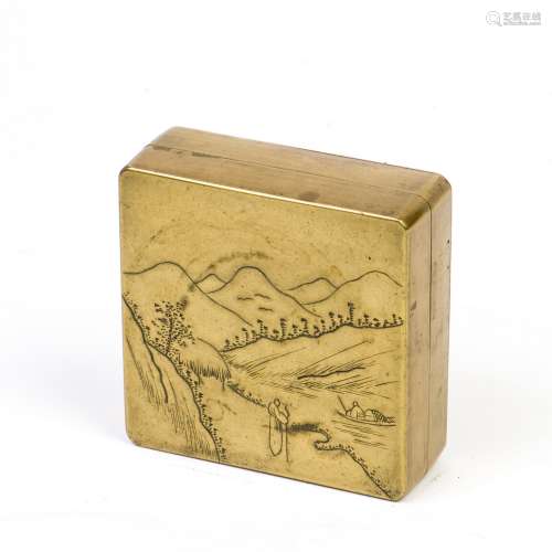 AN INK BOX, LATE QING EARLY REPUBLIC PERIOD