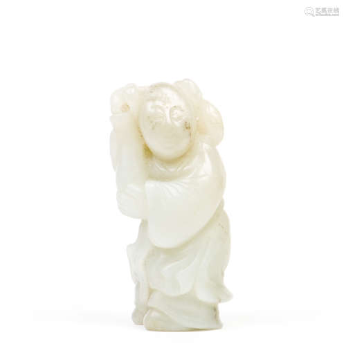 A HETIAN JADE CARVED WITH FIGURE